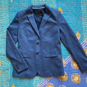 VINTAGE Banana Republic Blue Woven Women's Blazer - Size 2
